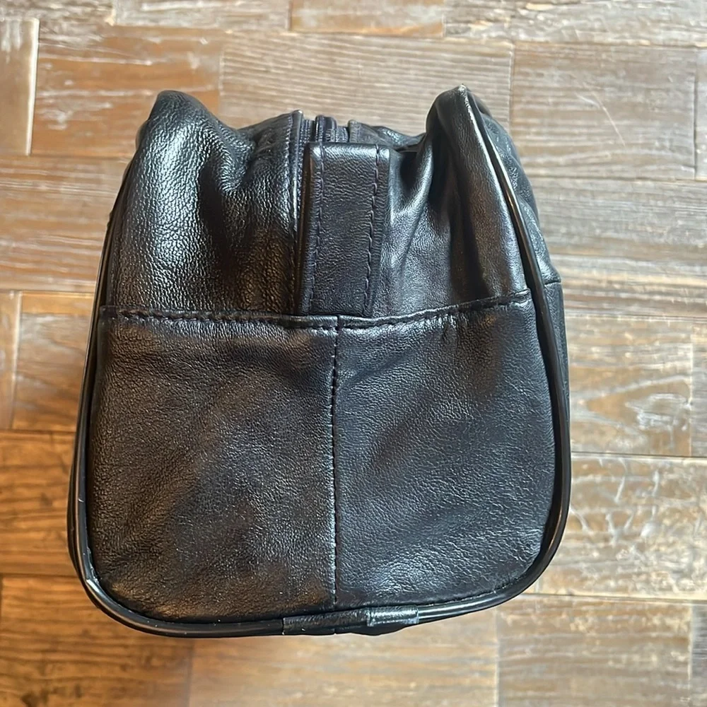 Buxton Cashmere Lambskin Patchwork Travel Case🖤